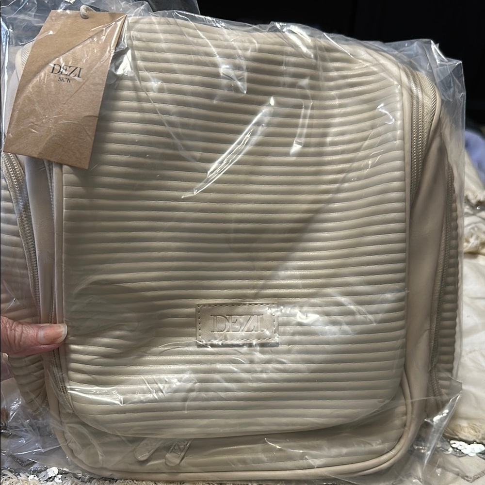DEZI Tan Backpack Versatile Everyday Bag